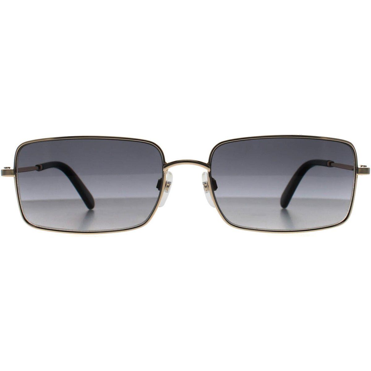 Rechteckige Metall-Sonnenbrille mit Verlaufsgläsern