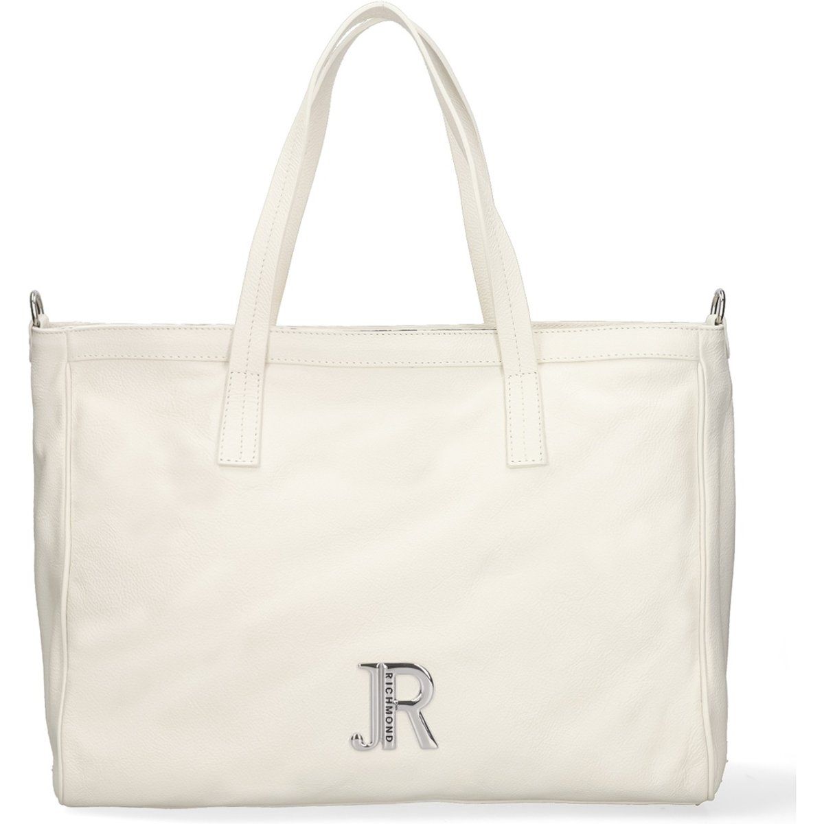 Eleganter Leder-Shopper mit Logo
