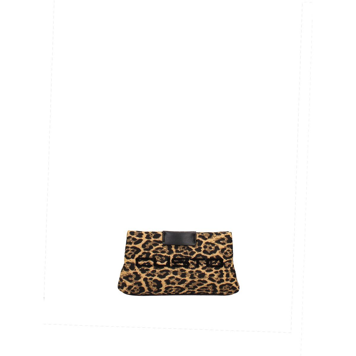 Leoprint-Clutch aus veganem Leder