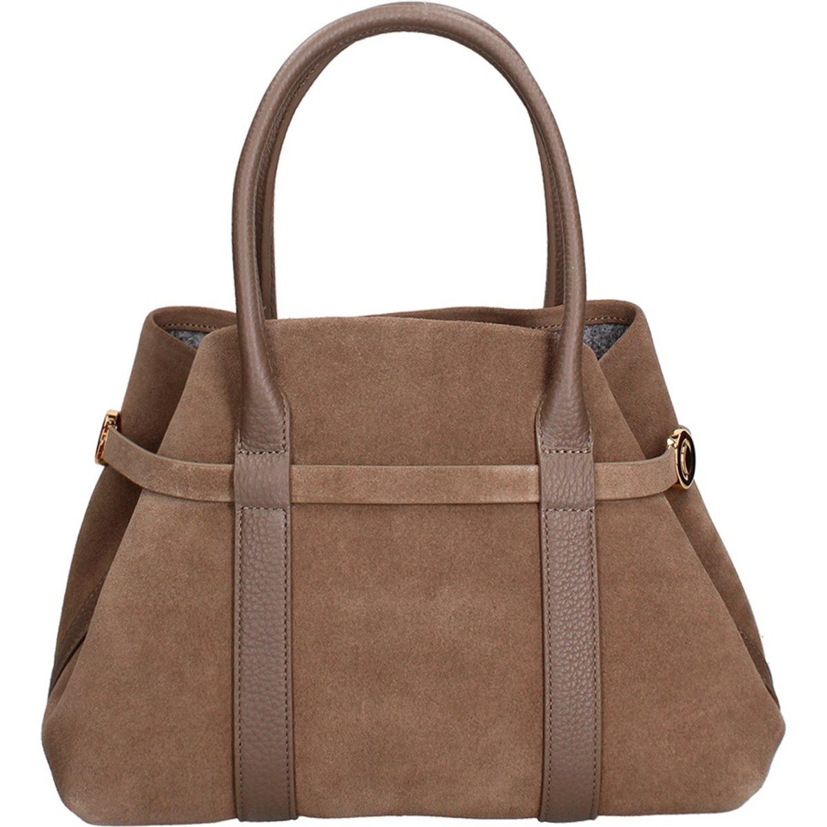 Elegante Henkeltasche aus Wildleder