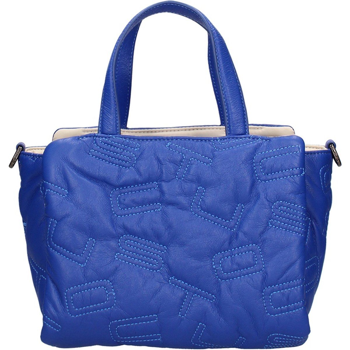 Gesteppte Logo-Handtasche aus Kunstleder