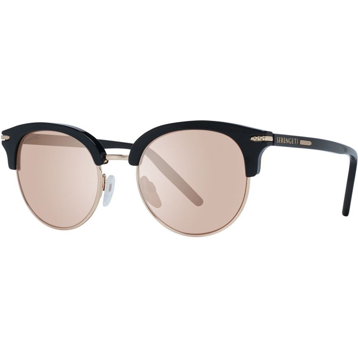 Runde verspiegelte Browline-Sonnenbrille