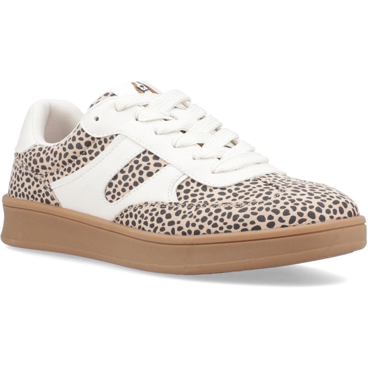 Textil-Sneaker mit Leopardenmuster