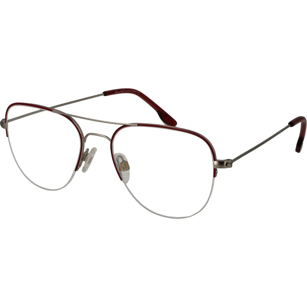 Halbrand-Pilotenbrille mit Doppelsteg