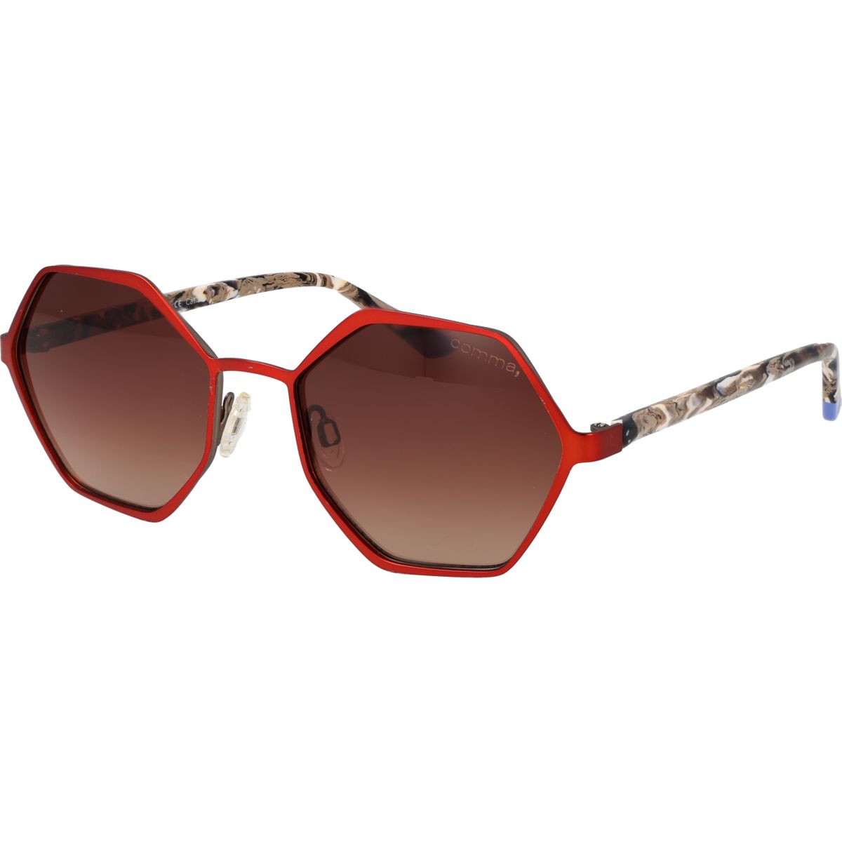 Geometrische Vollrand-Sonnenbrille mit Verlaufsgläsern