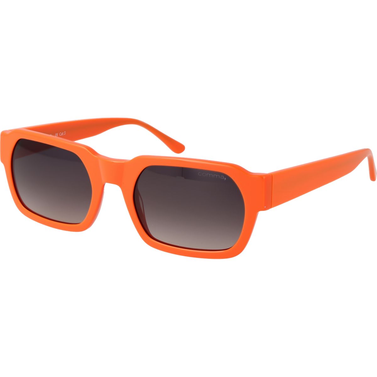 Markante rechteckige Sonnenbrille mit dickem Rahmen