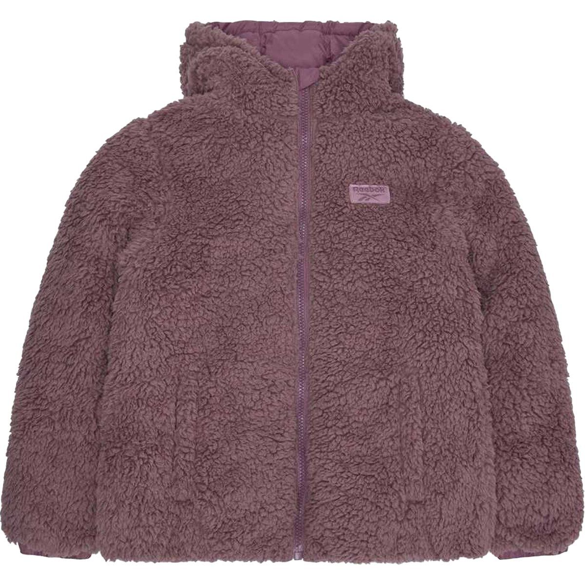 Wendbare Teddy- und Steppjacke mit Kapuze