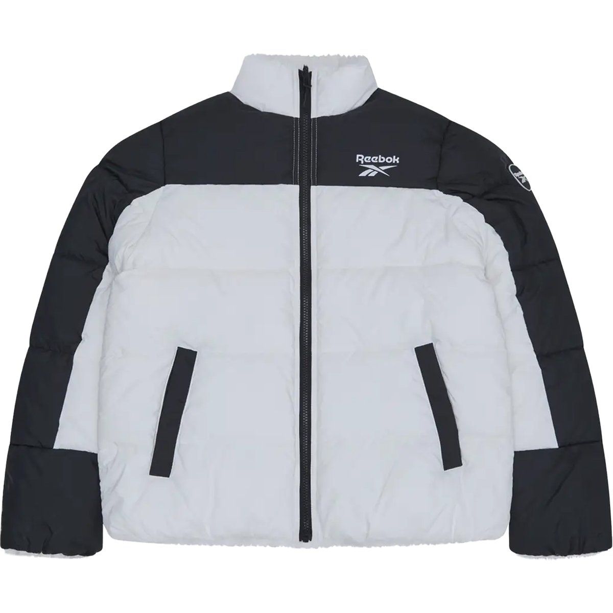 Wendbare Steppjacke mit Teddy-Fleece