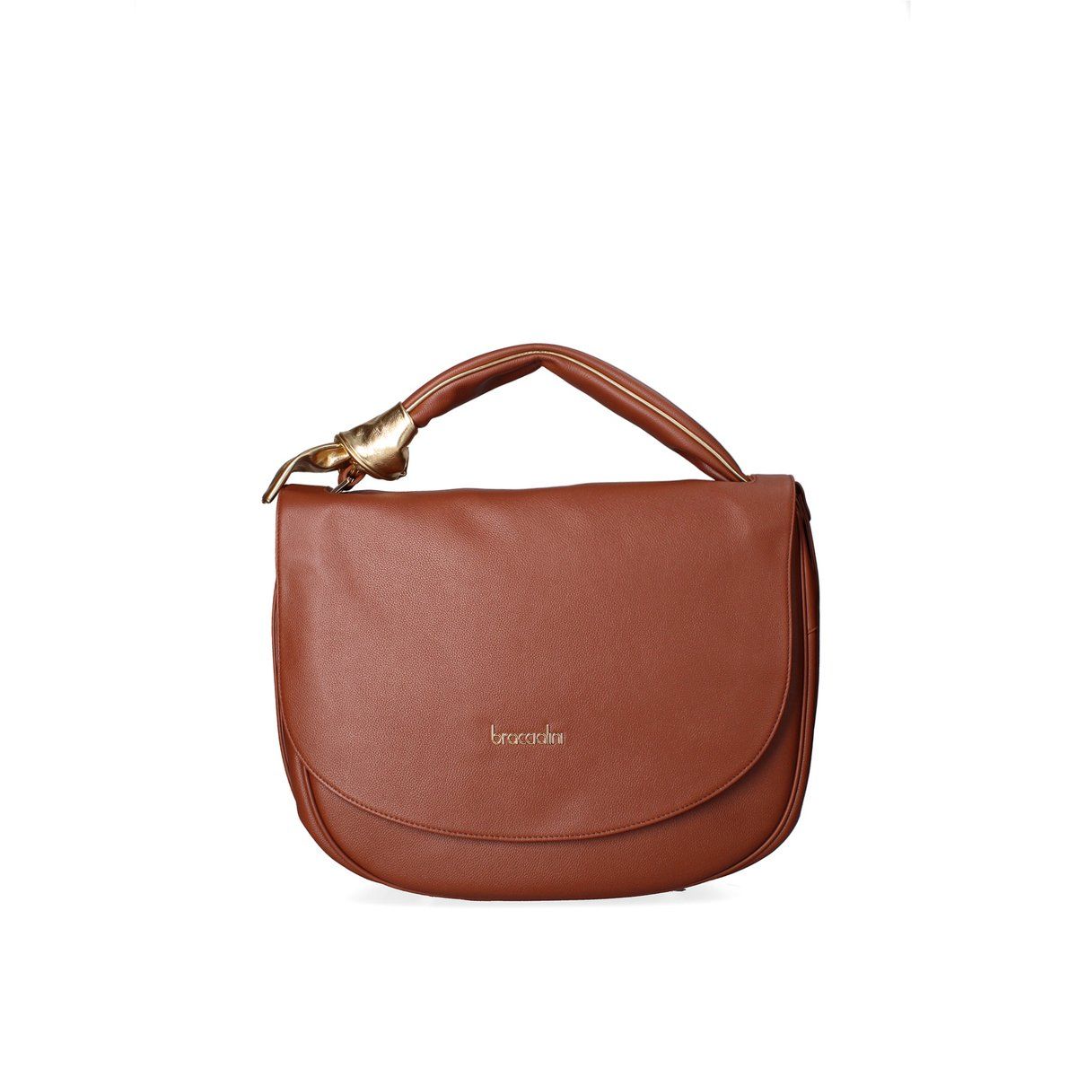 Elegante Leder-Schultertasche mit Umschlag