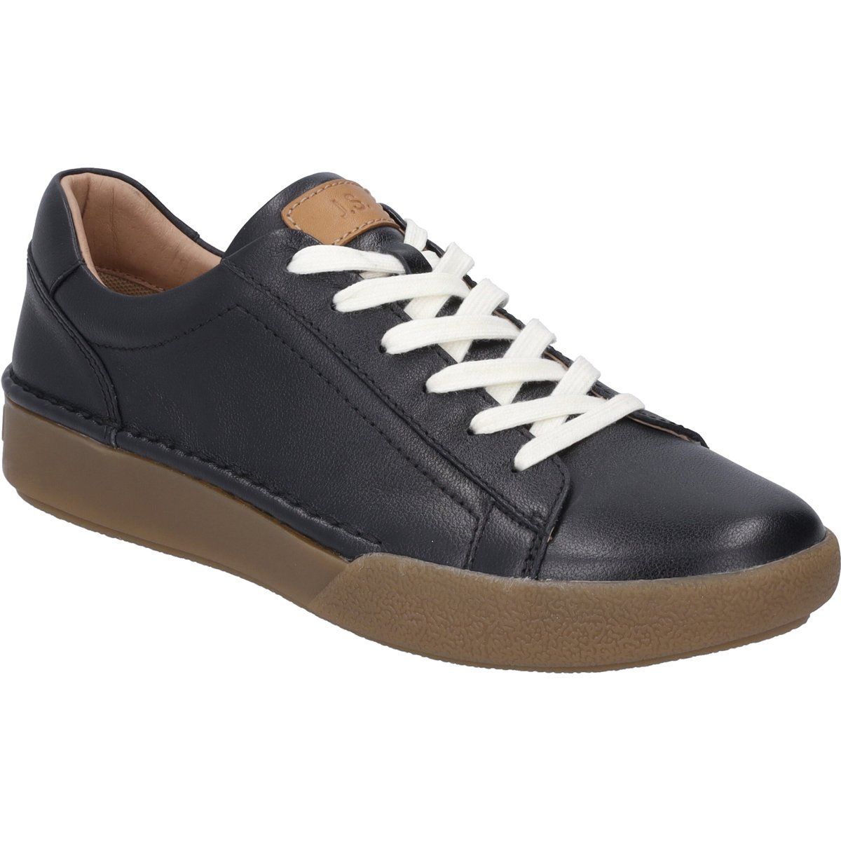 Lässiger Ledersneaker mit Gummisohle