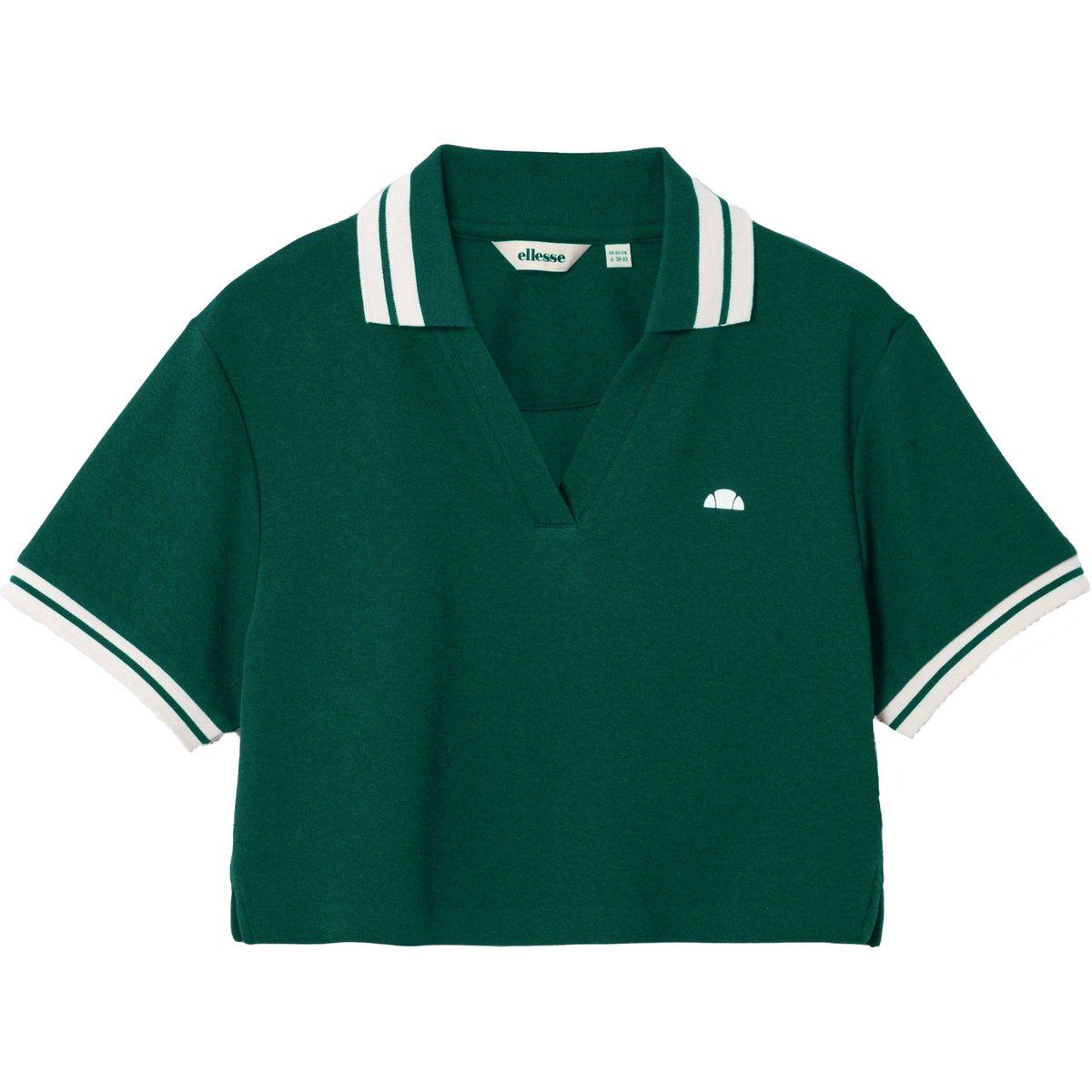Gestreiftes Kurzgeschnittenes Poloshirt