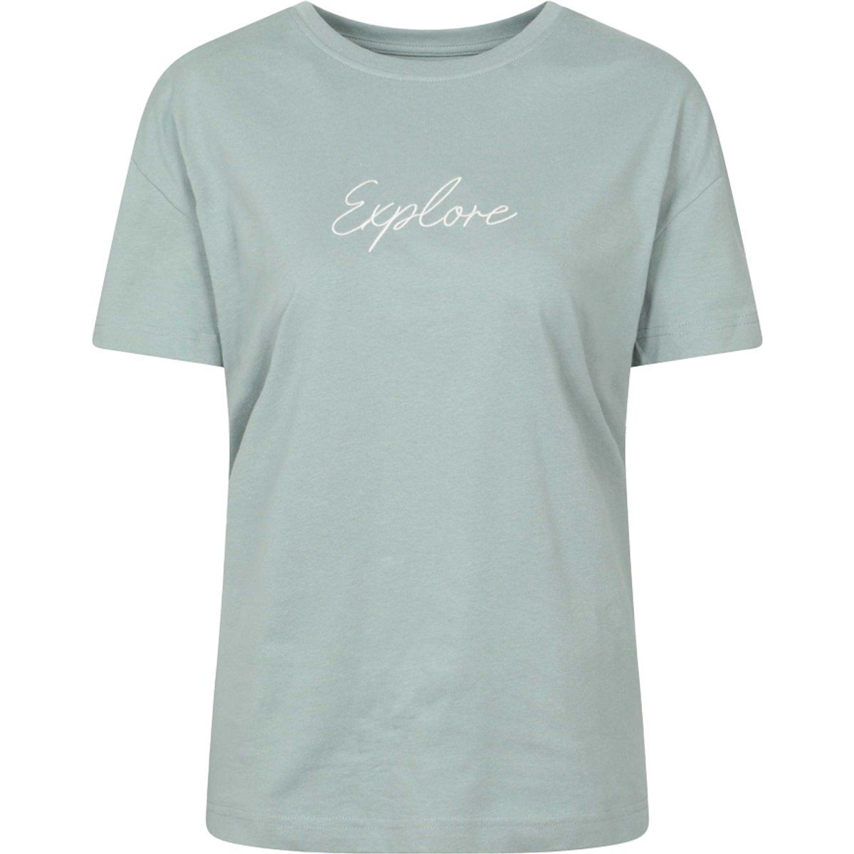 T-Shirt mit „Explore“-Schriftzug