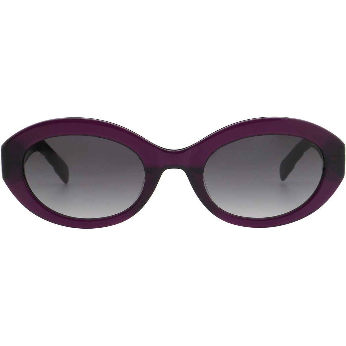 Trendige ovale Sonnenbrille mit Textur