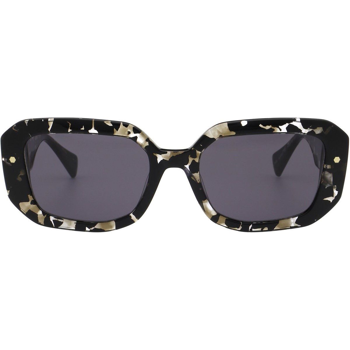Klobige Oversize-Sonnenbrille in Rechteckform