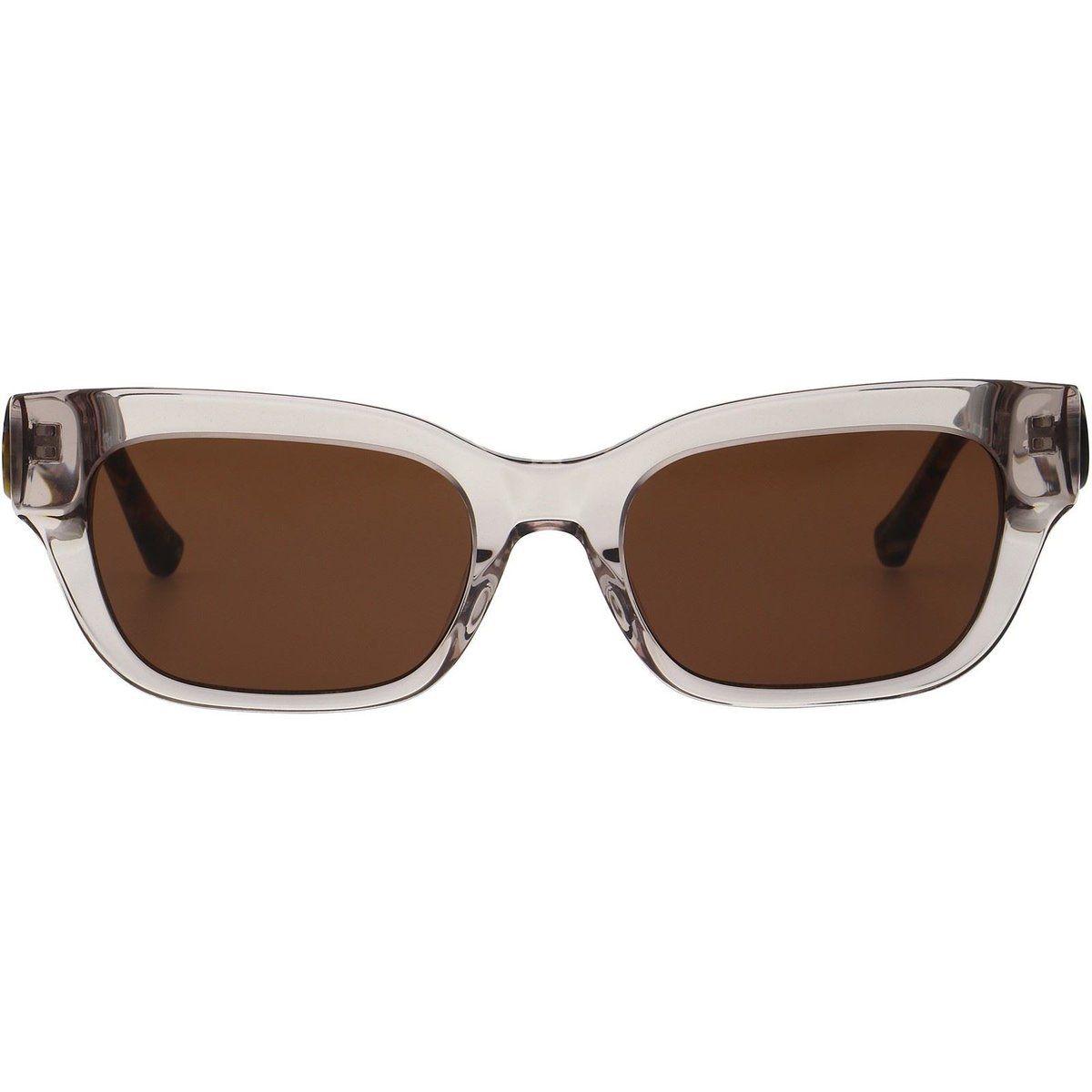Elegante Rechteckige Sonnenbrille in Transparent