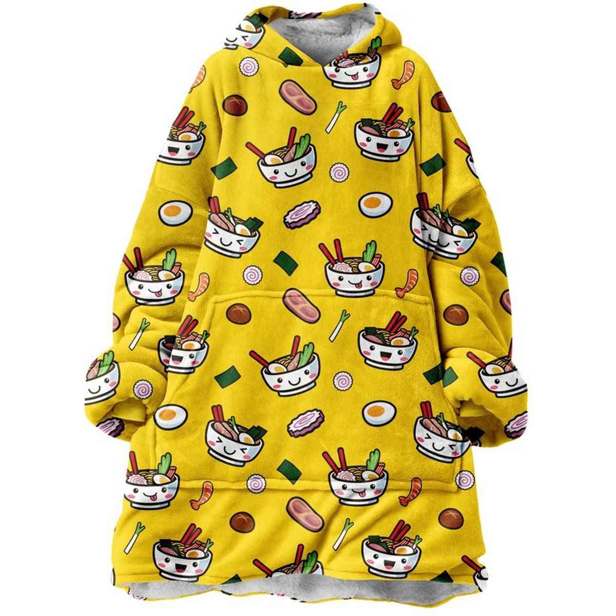 Kawaii Ramen-Print Plüsch-Huggie