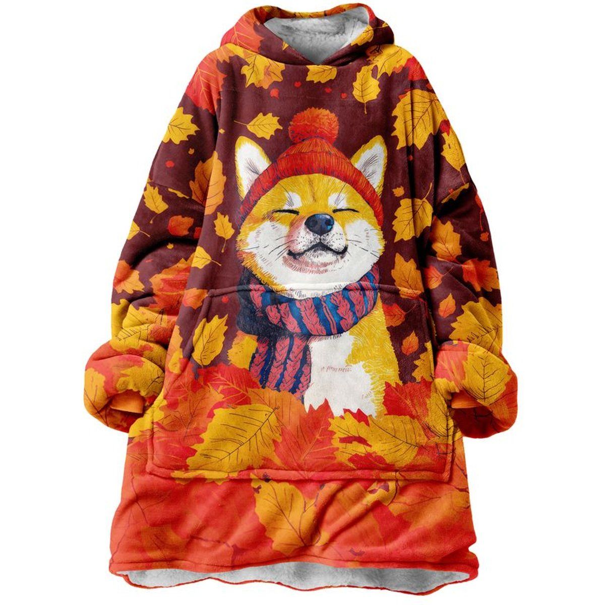 Kuscheliger Oversized Shiba Inu Hoodie