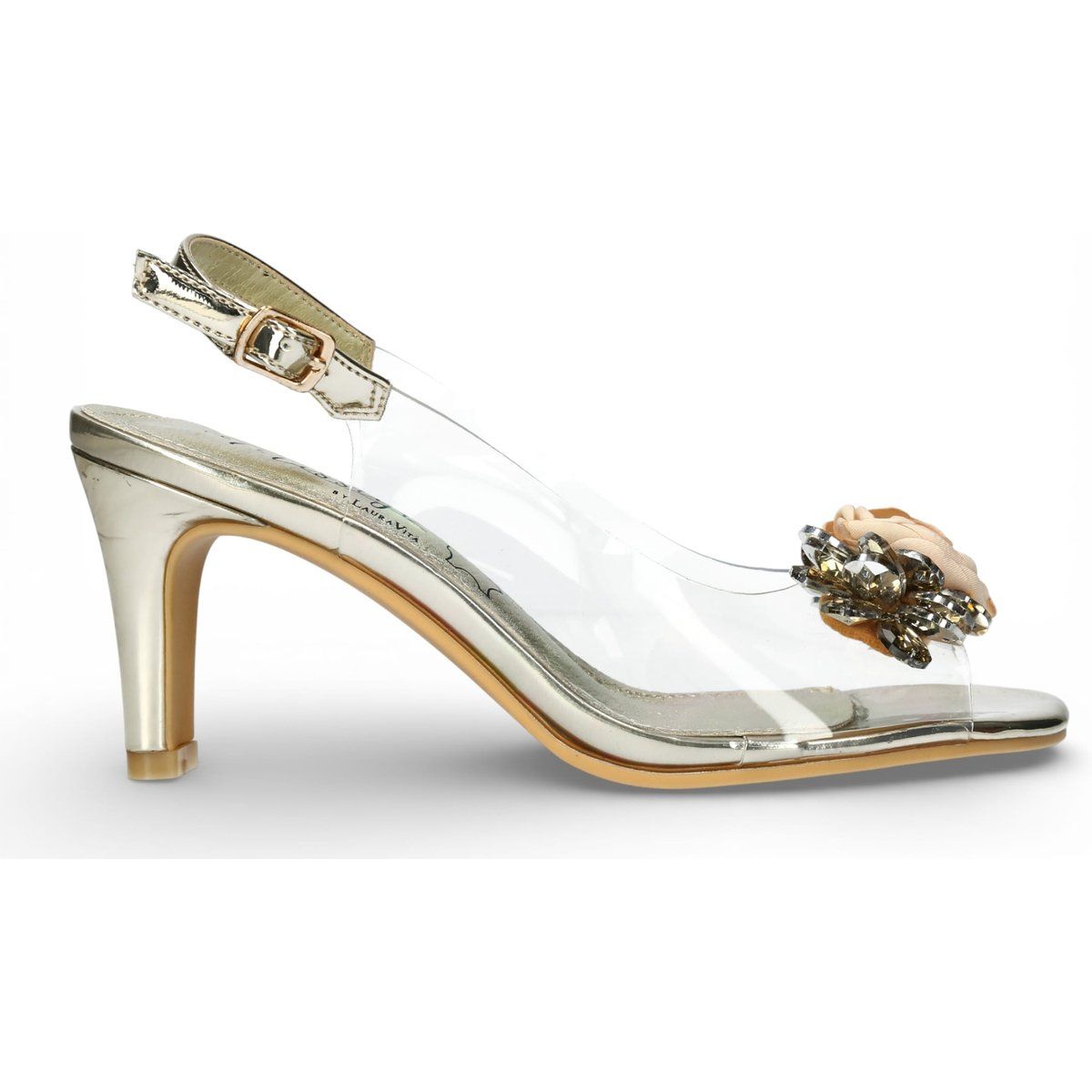 Transparente Slingback-Pumps im Cinderella-Stil