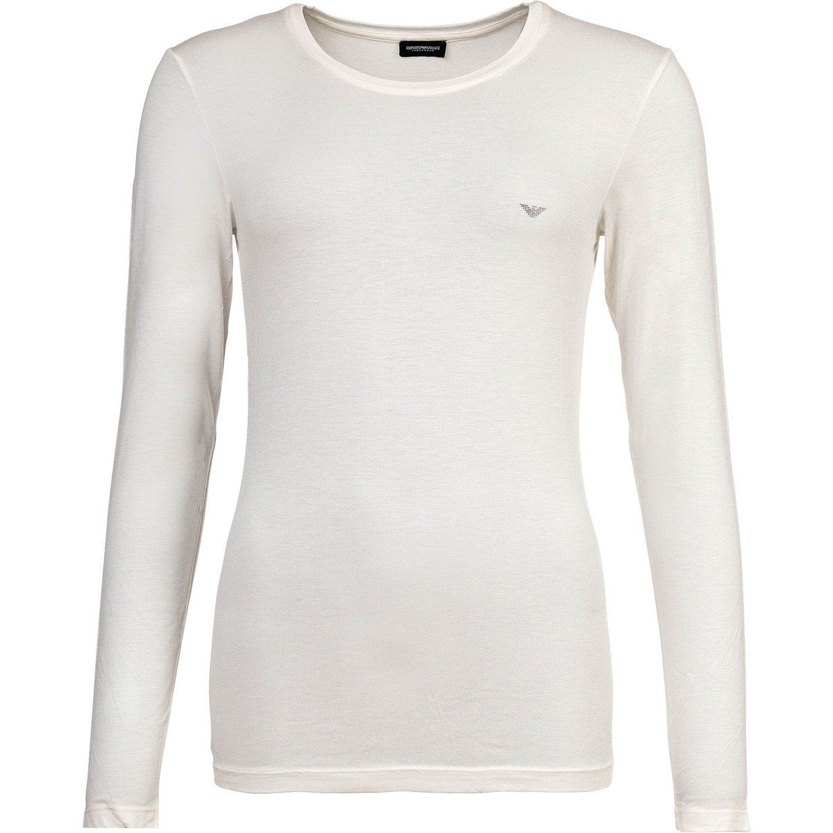 Langarmshirt mit dezentem Adler-Logo