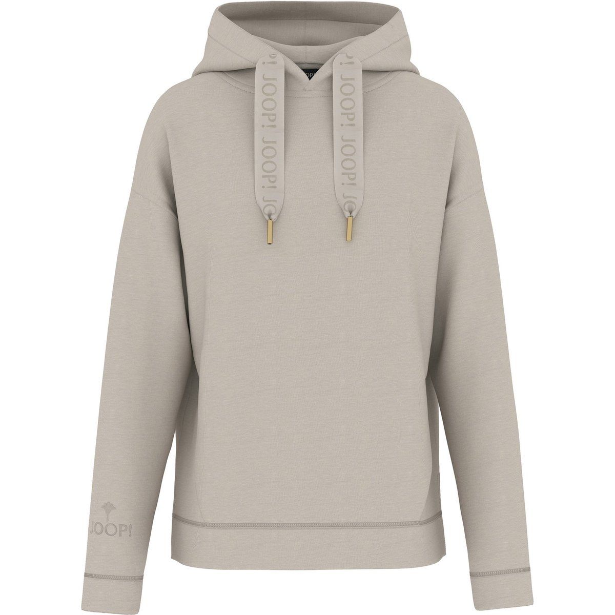 Lockerer Kapuzenpullover mit Logo-Details