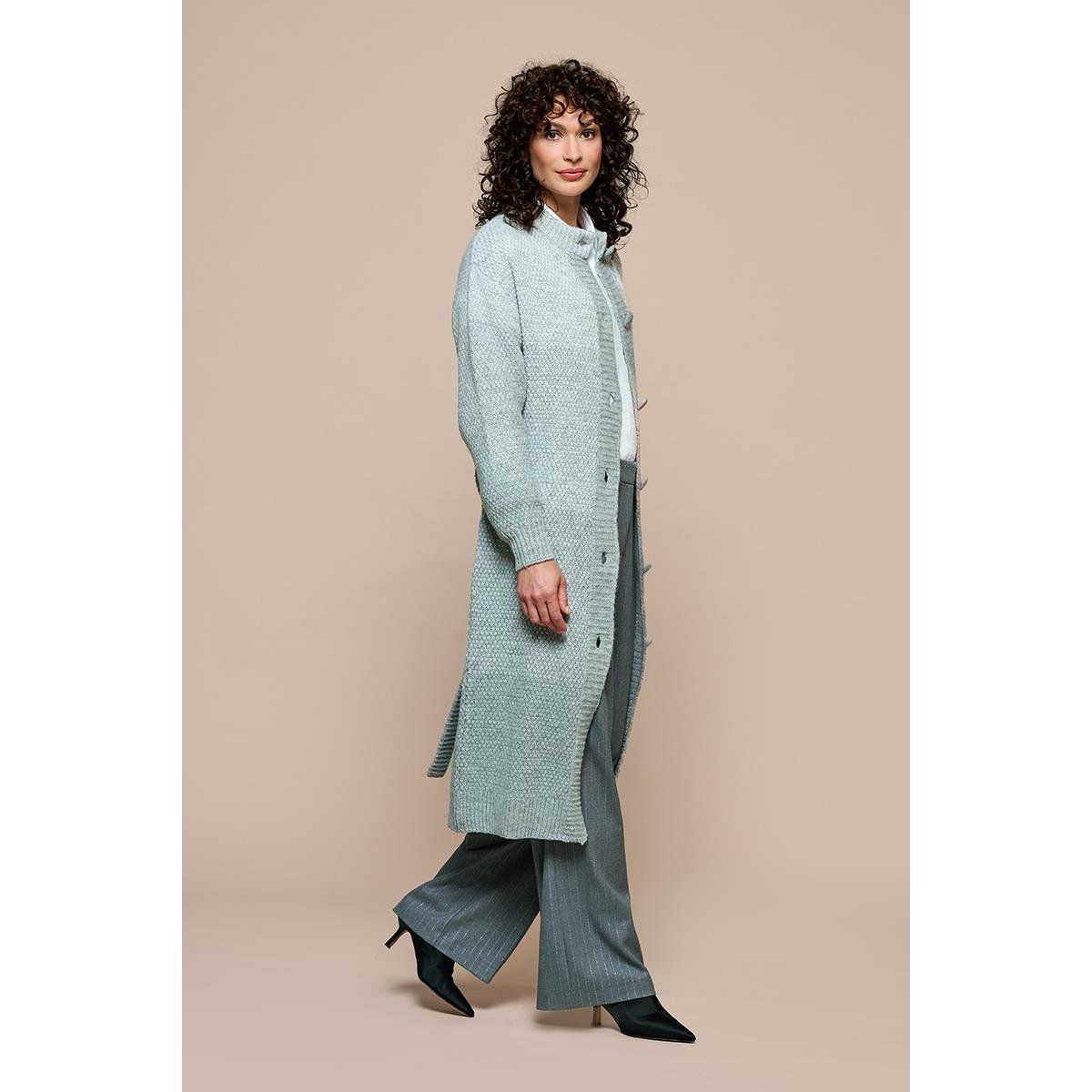 Lange Strickjacke mit Ombre-Effekt