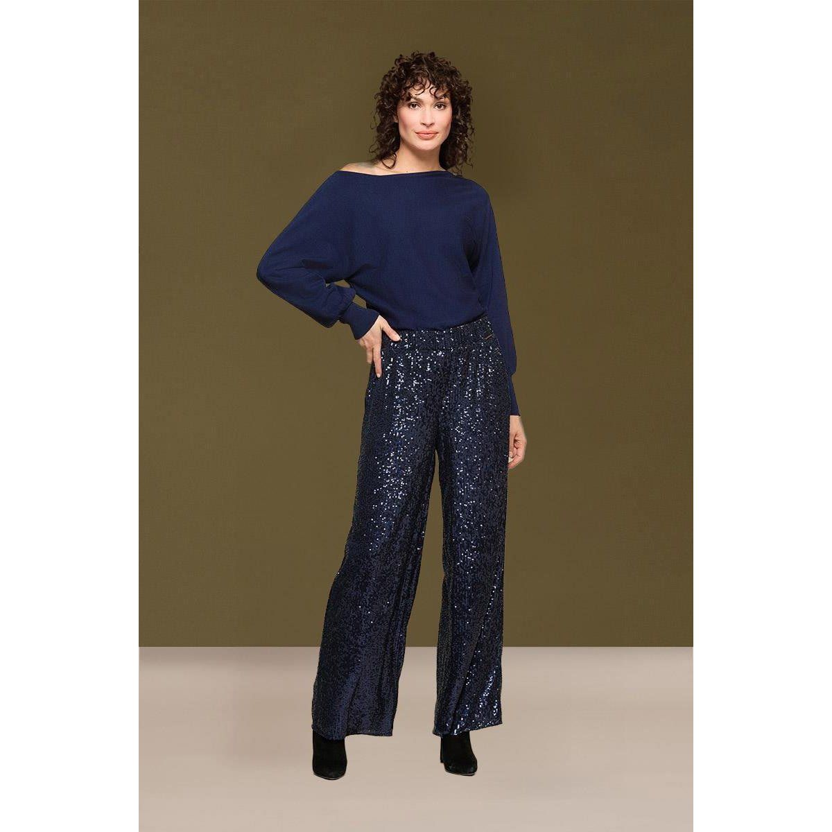Funkelnde Weite Paillettenhose