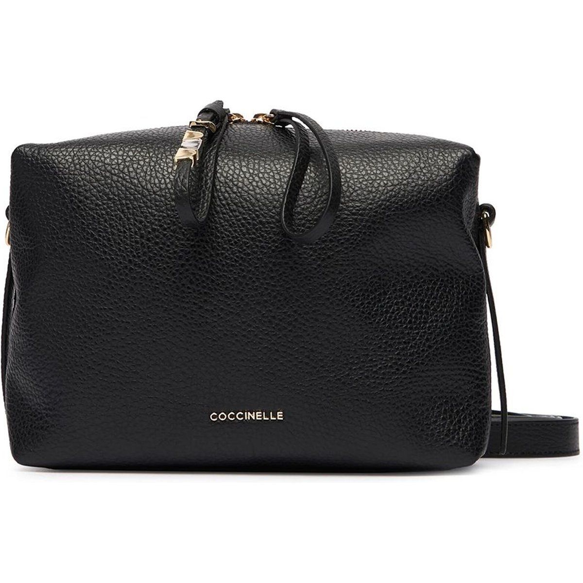 Minimalistische Crossbody-Tasche aus genarbtem Leder