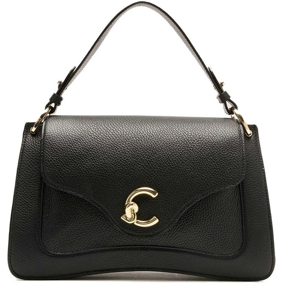 C-Me Handtasche aus genarbtem Leder