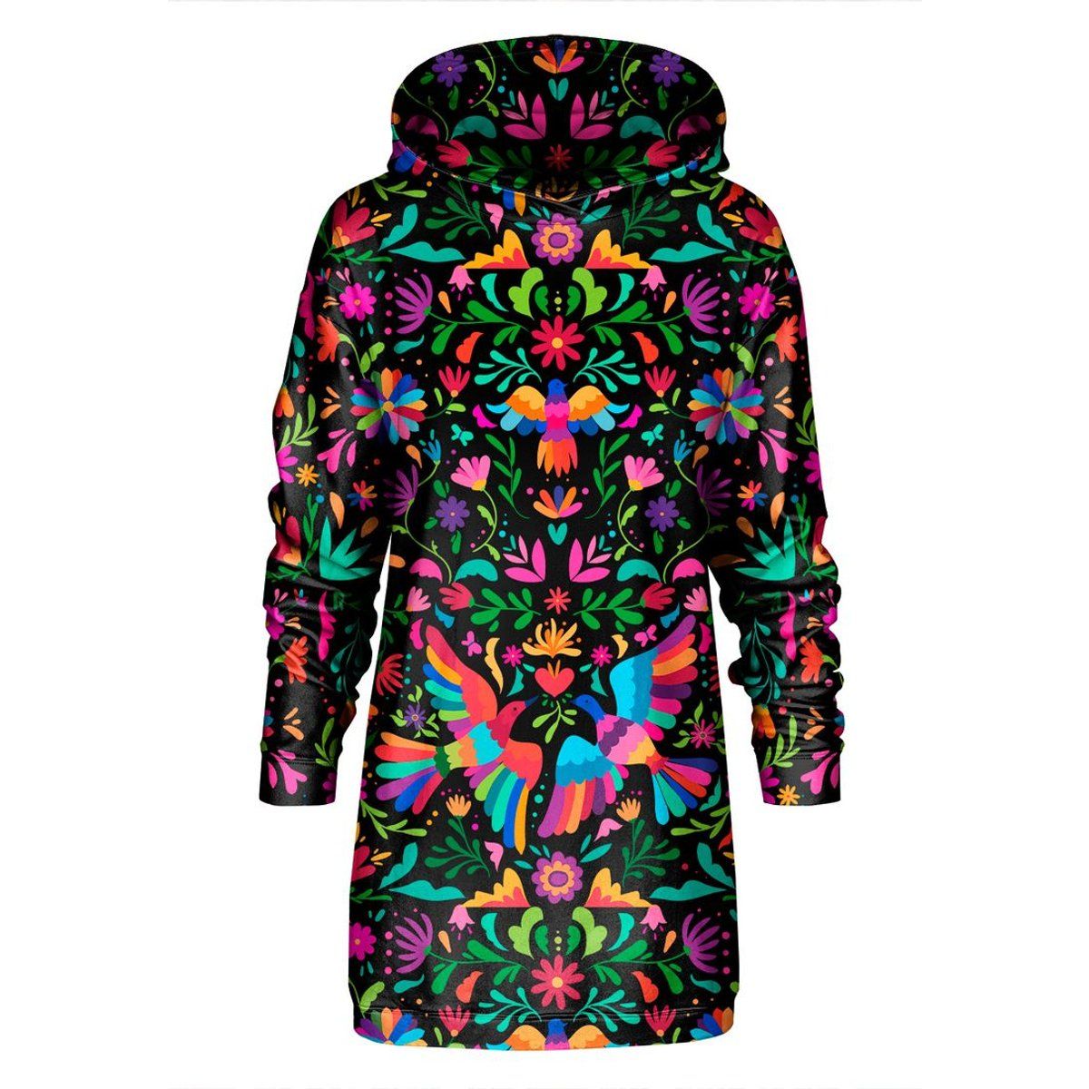 Mexikanisches Volkskunst Hoodie-Kleid