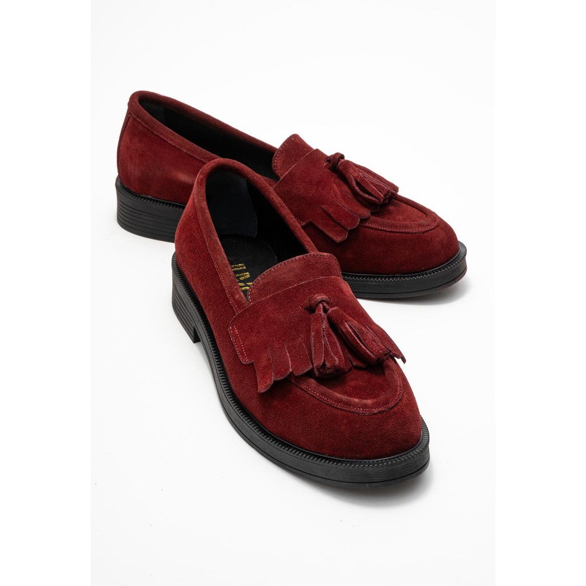 Klassische Loafer mit Quasten und Fransen