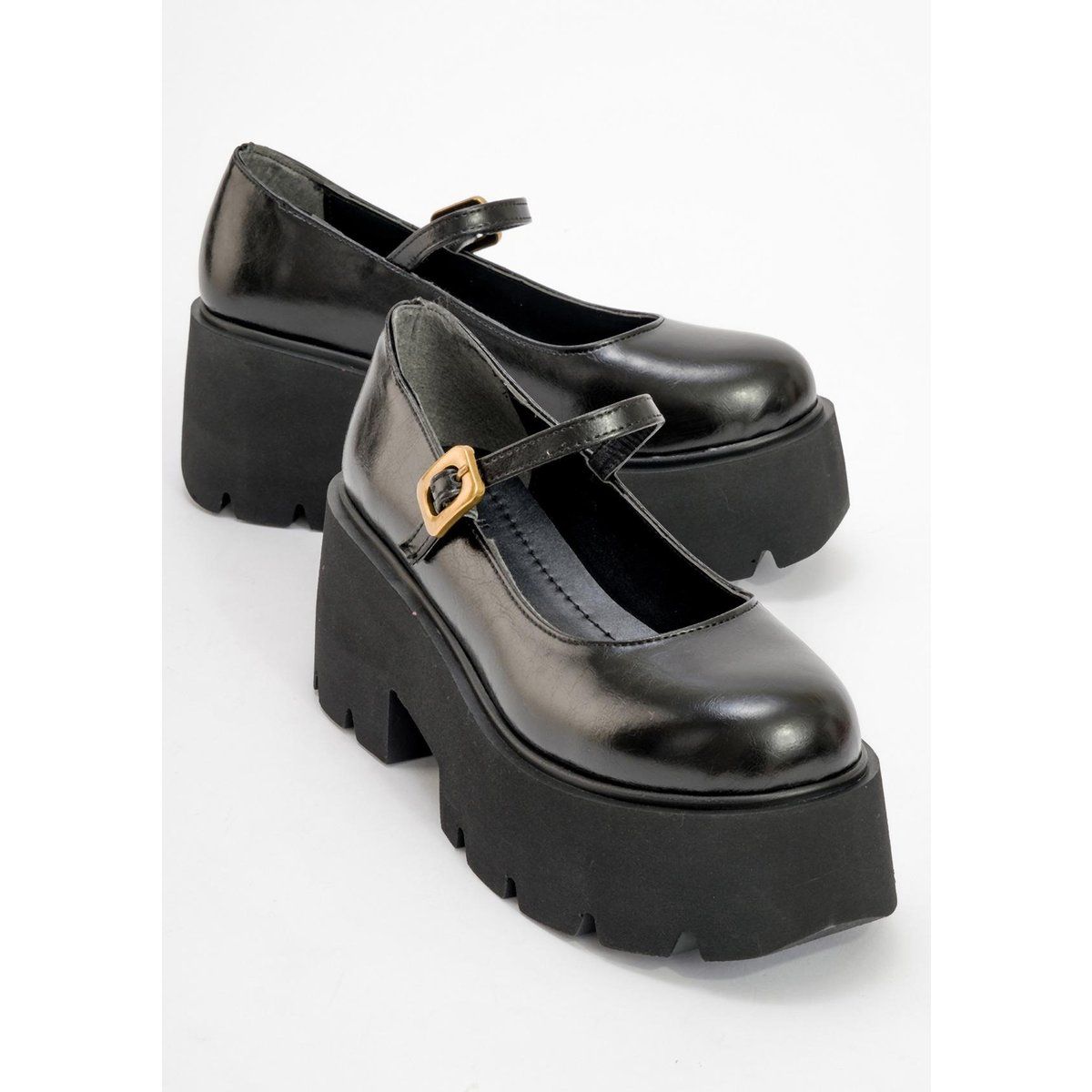 Klobige Plateau Mary Janes
