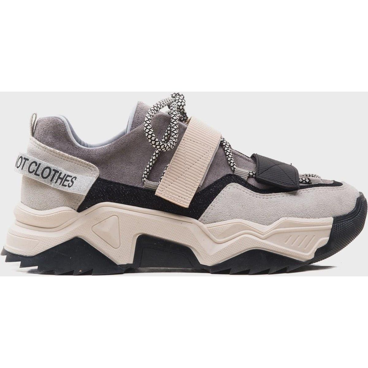 Chunky-Plateau-Sneaker mit Klettverschluss
