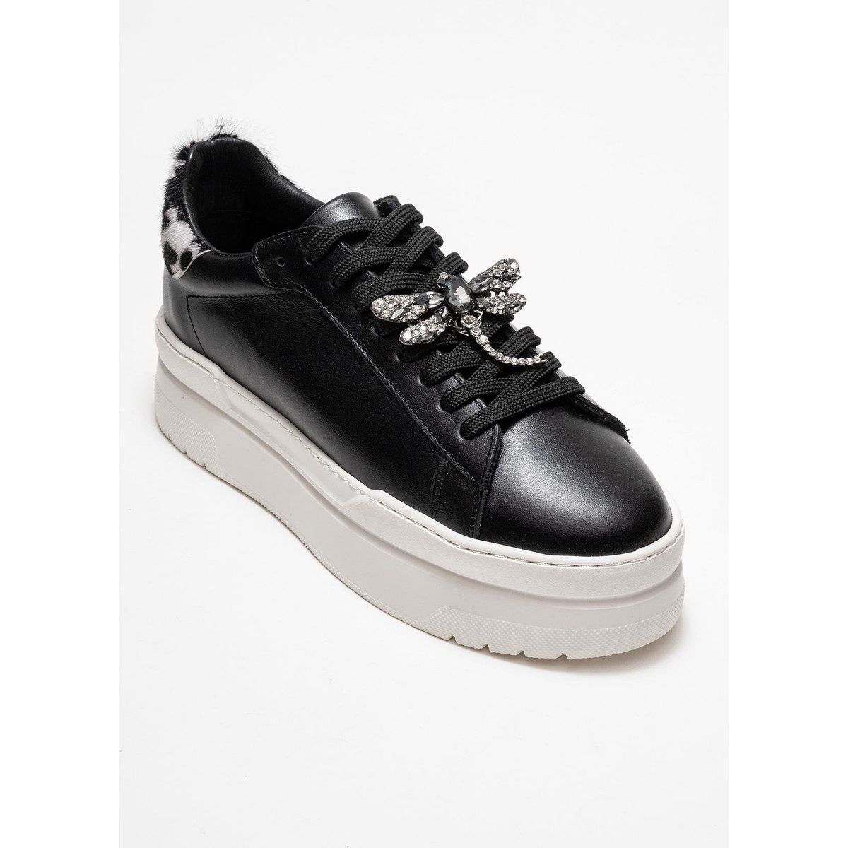 Plateau-Sneaker mit Kristall-Libelle