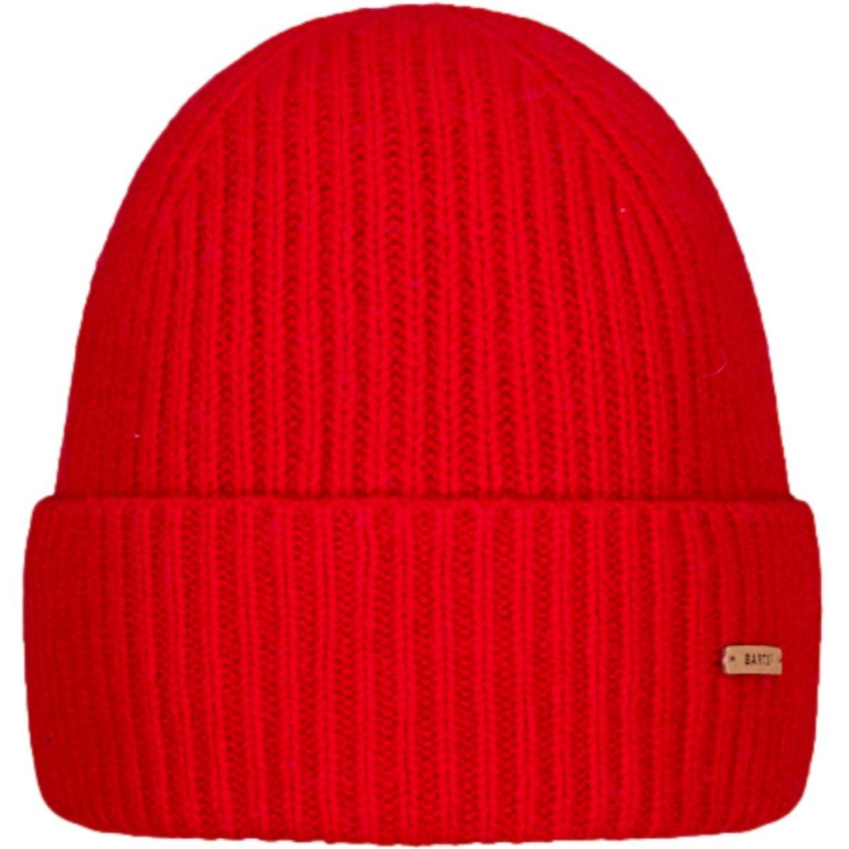 Rippstrick-Beanie mit breitem Umschlag