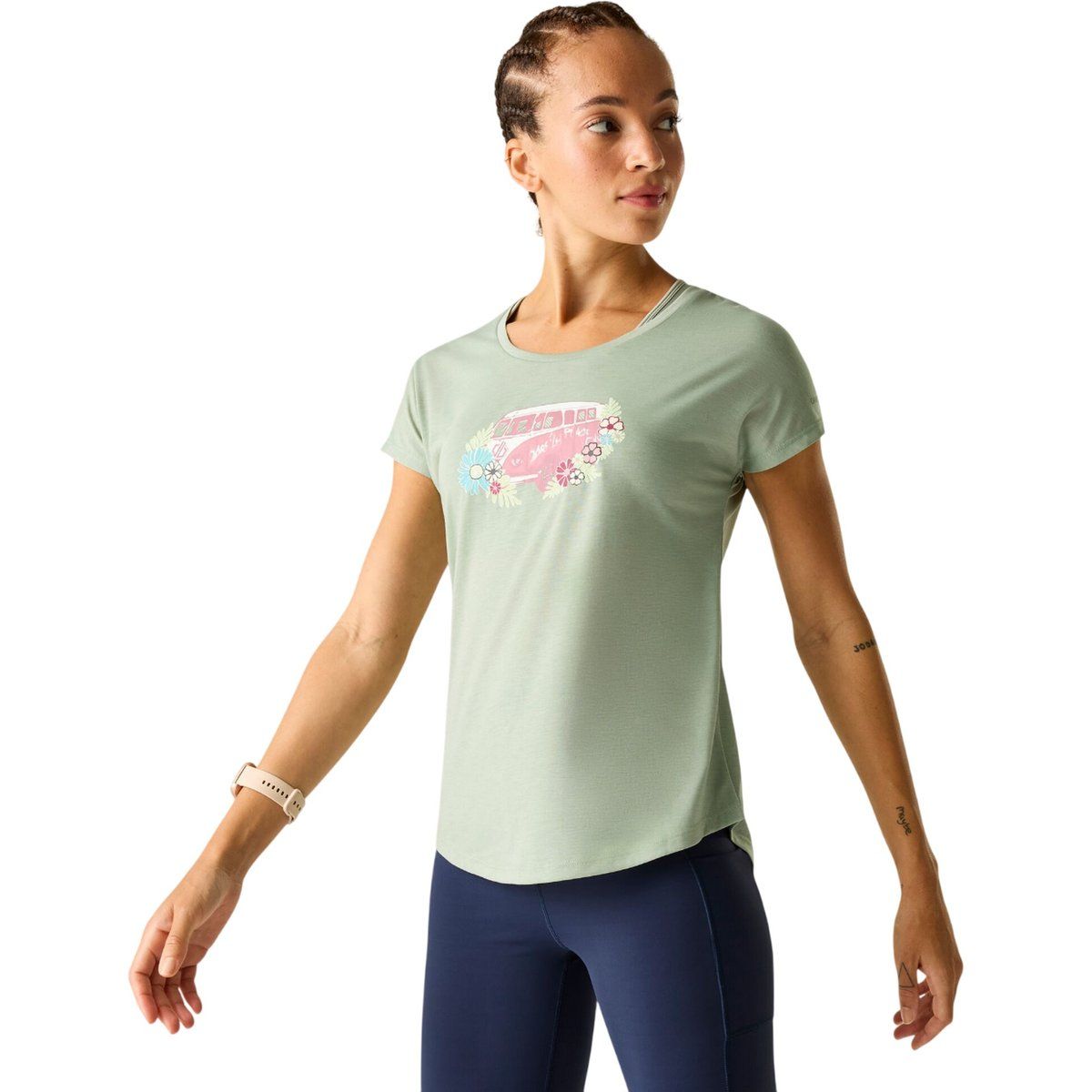 Serenity Grafik-T-Shirt mit Wohnwagen