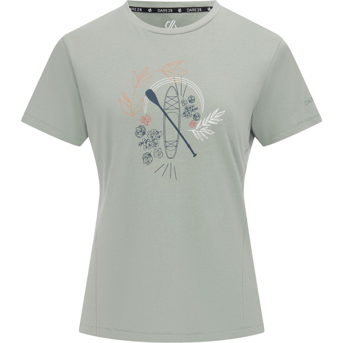T-Shirt mit Stand-up-Paddling-Grafik