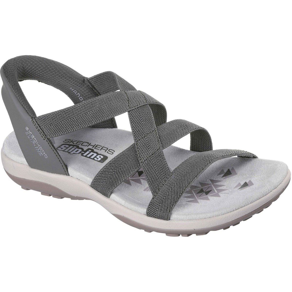 Riemchensandalen aus elastischem Textil