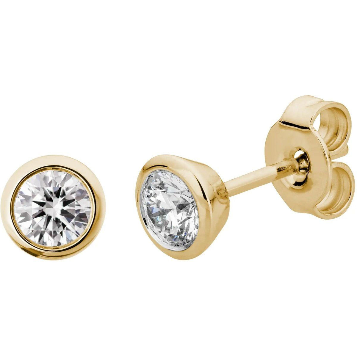 Brillante Solitär-Ohrstecker aus Lab-Diamanten