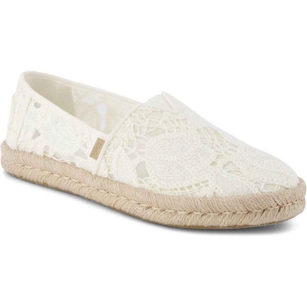 Spitzen-Espadrille mit Seilsohle