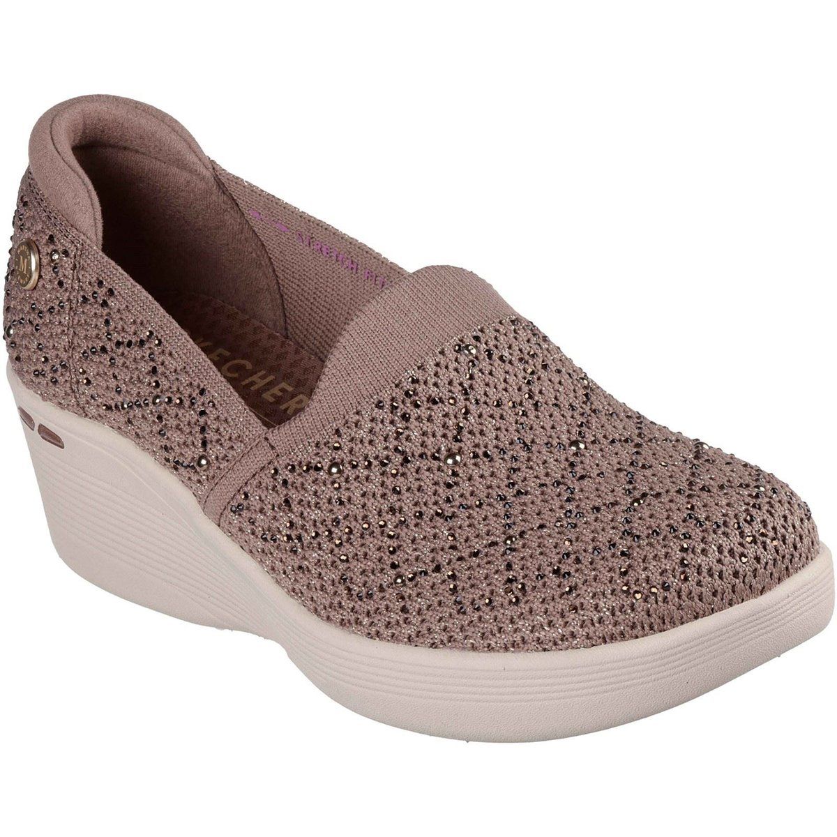 Verzierter Schimmer-Strick-Wedge