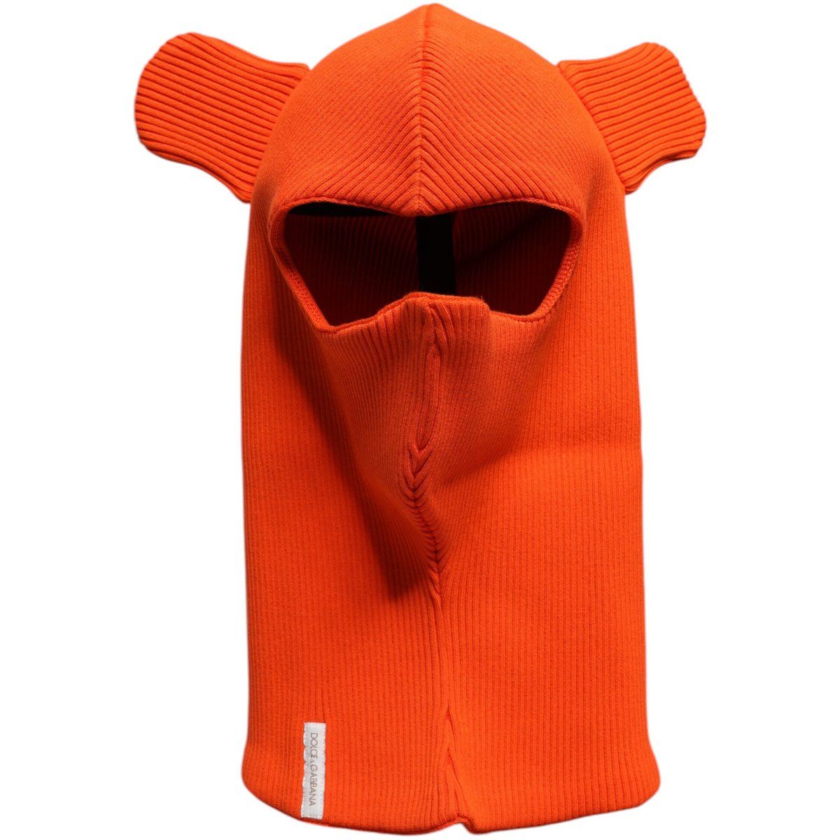 Gerippte Balaclava mit Ohren-Applikationen