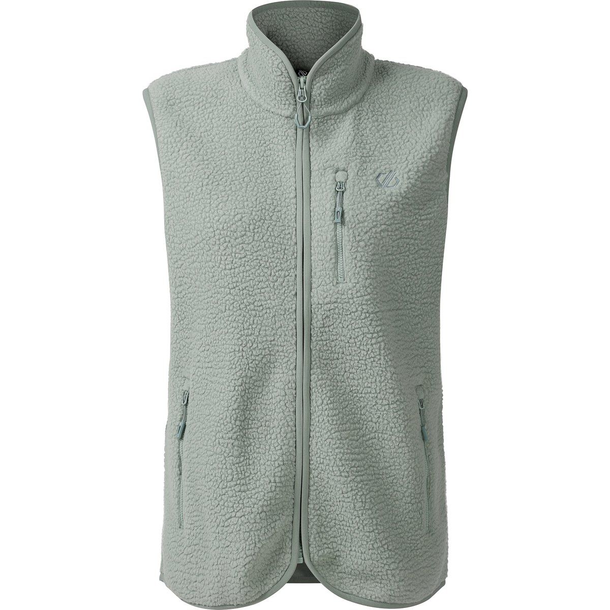 Hochgeschlossene Teddy-Fleece-Weste