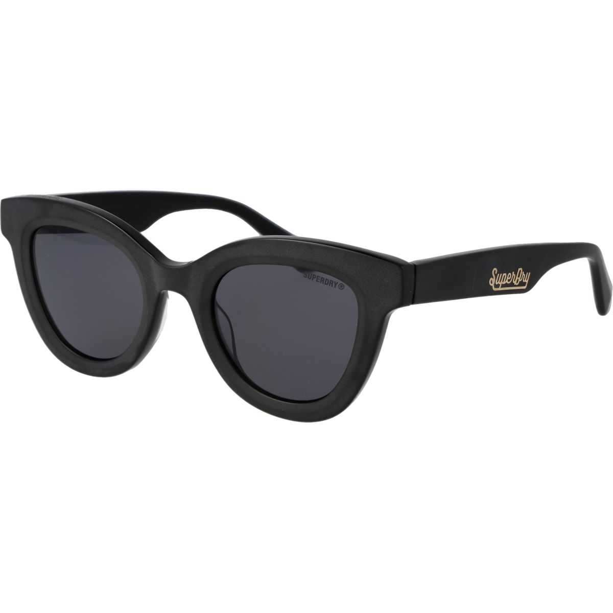 Klassische Cat-Eye-Sonnenbrille mit Logo