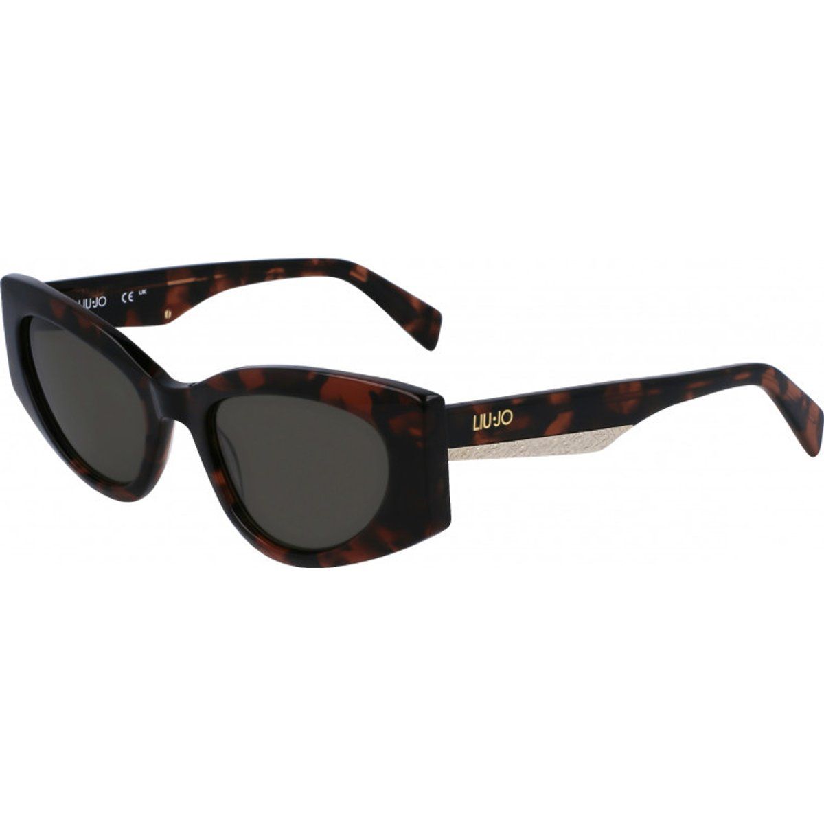 Cat-Eye-Sonnenbrille mit Schildpatt-Muster