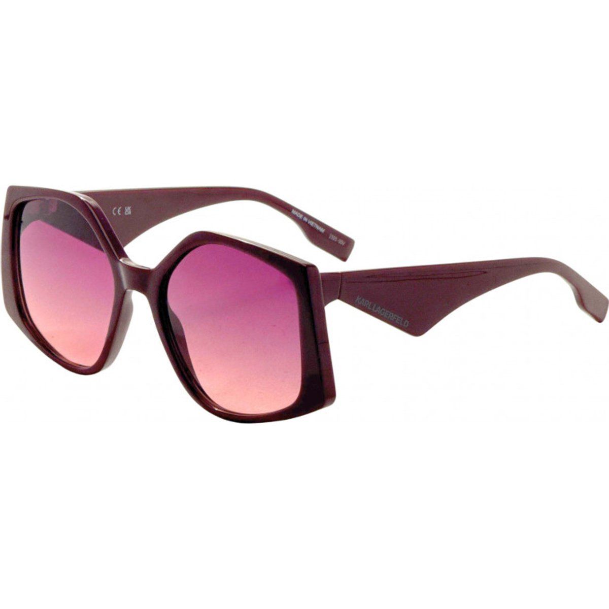 Geometrische Sonnenbrille mit Farbverlauf