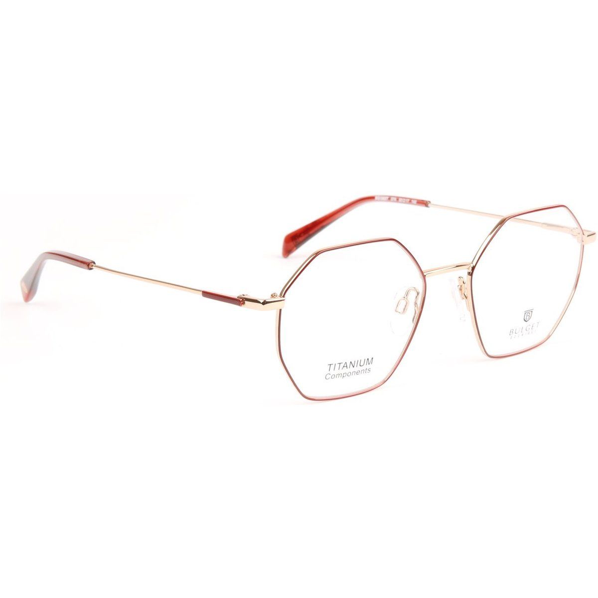 Elegante geometrische Titan-Brillenfassung