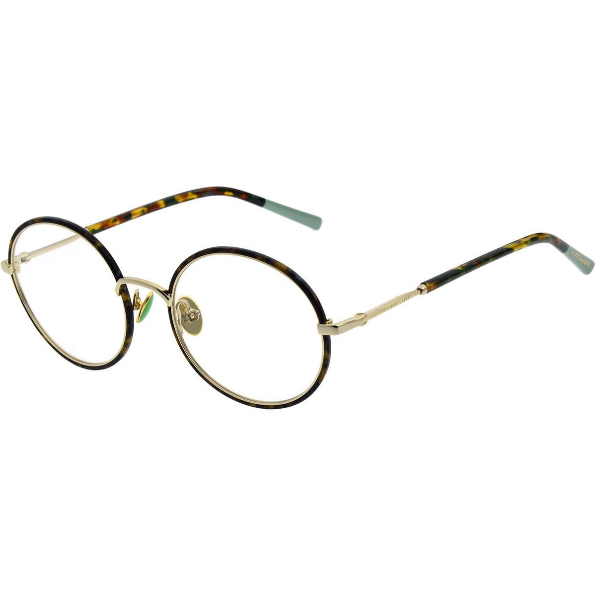 Elegante Rundbrille in Schildpatt-Optik
