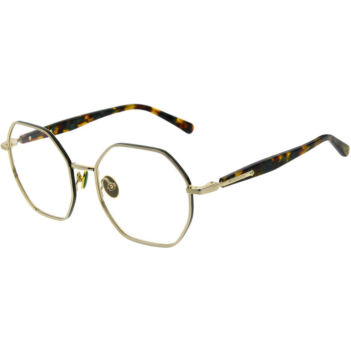 Geometrische Hexagonale Drahtgestell Brille