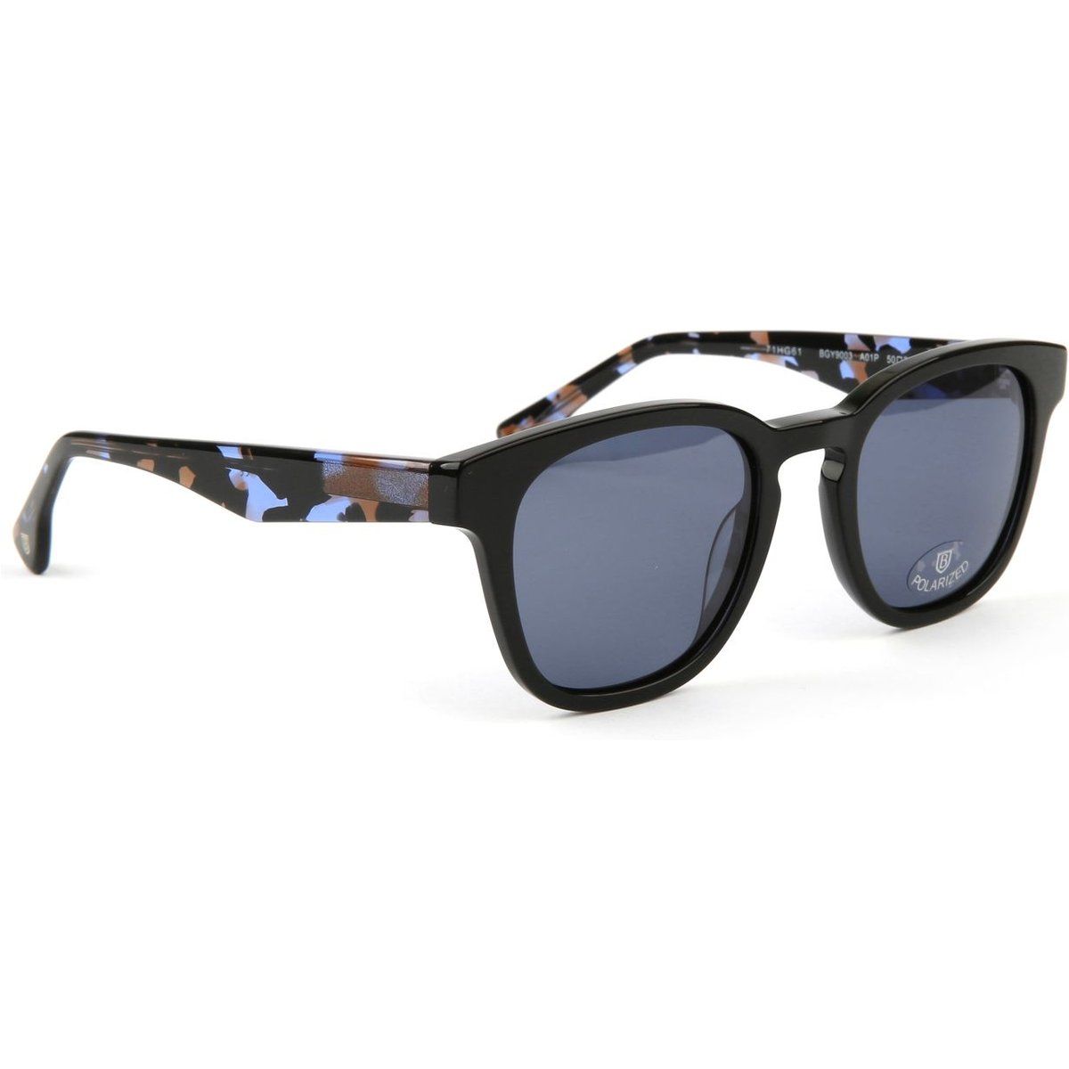 Polarisierte Cateye-Sonnenbrille mit gemusterten Bügeln