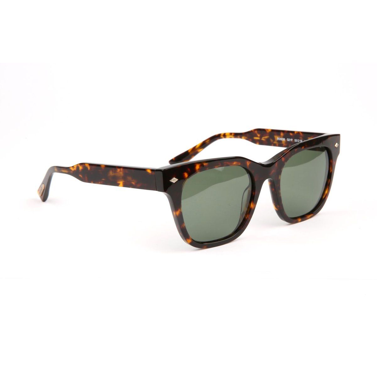 Klassische quadratische Sonnenbrille in Schildpatt-Optik